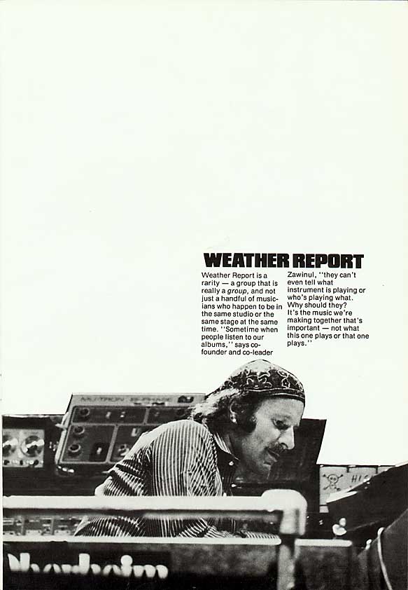 weather report tour 1977